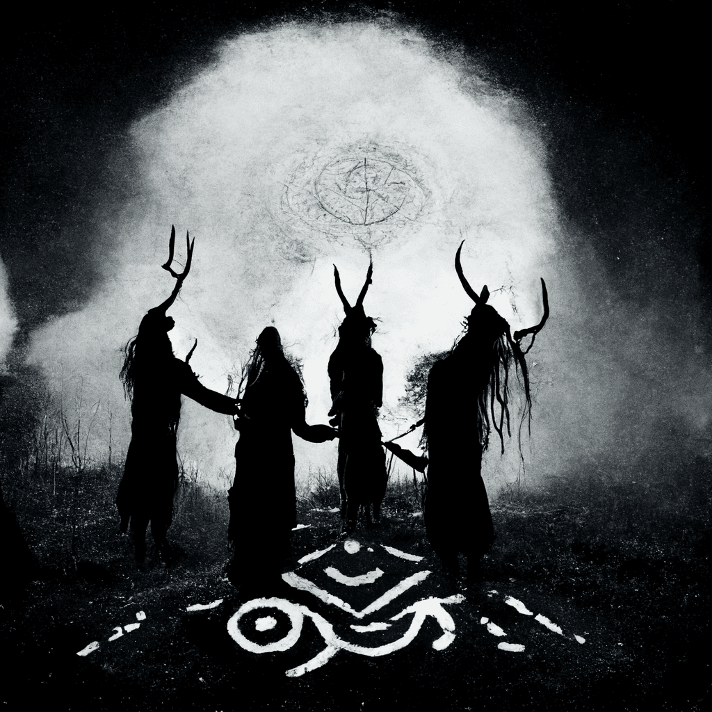 "summoning ritual in the style of Heilung" made with MidJourney